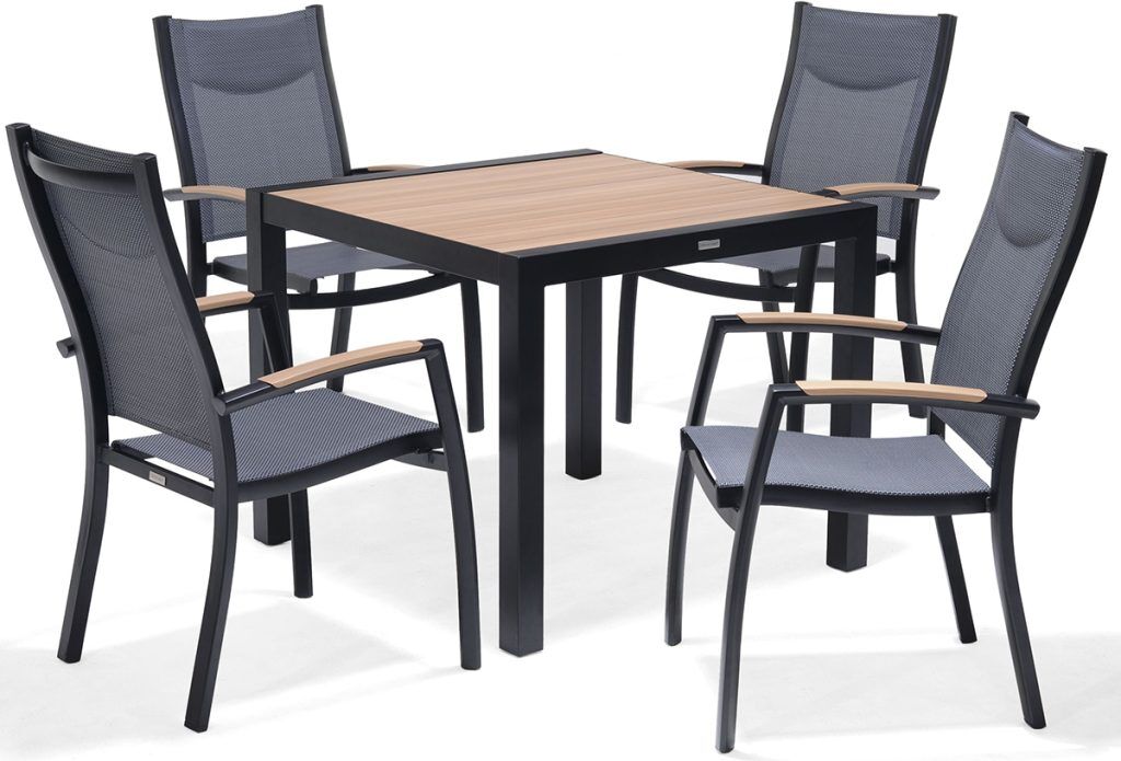LifestyleGarden Panama 4 Seat Stacking Dining Set   Weathernet | Shackletons
