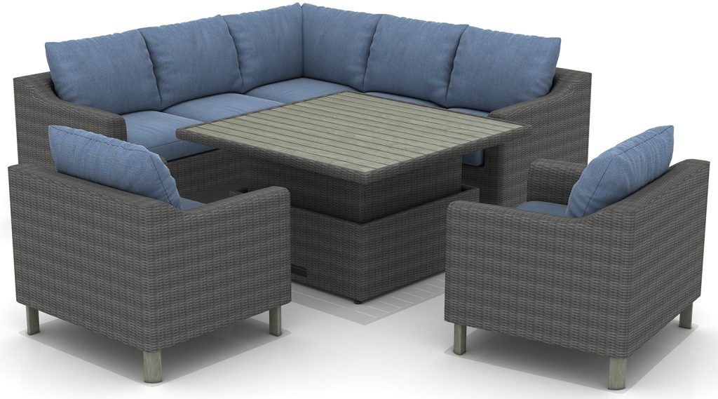 LifestyleGarden Haiti Deluxe Corner Set with Armchairs | Shackletons
