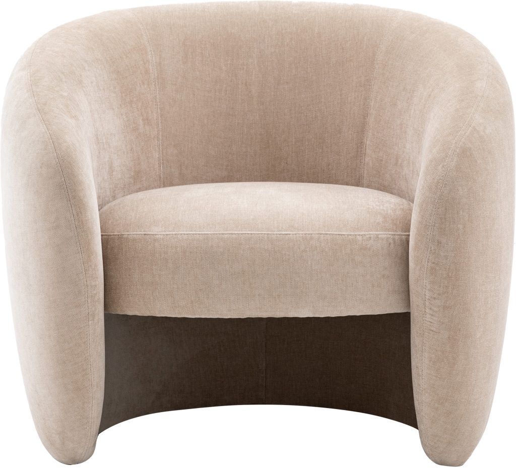 Gallery Direct Curvo Armchair Cream | Shackletons