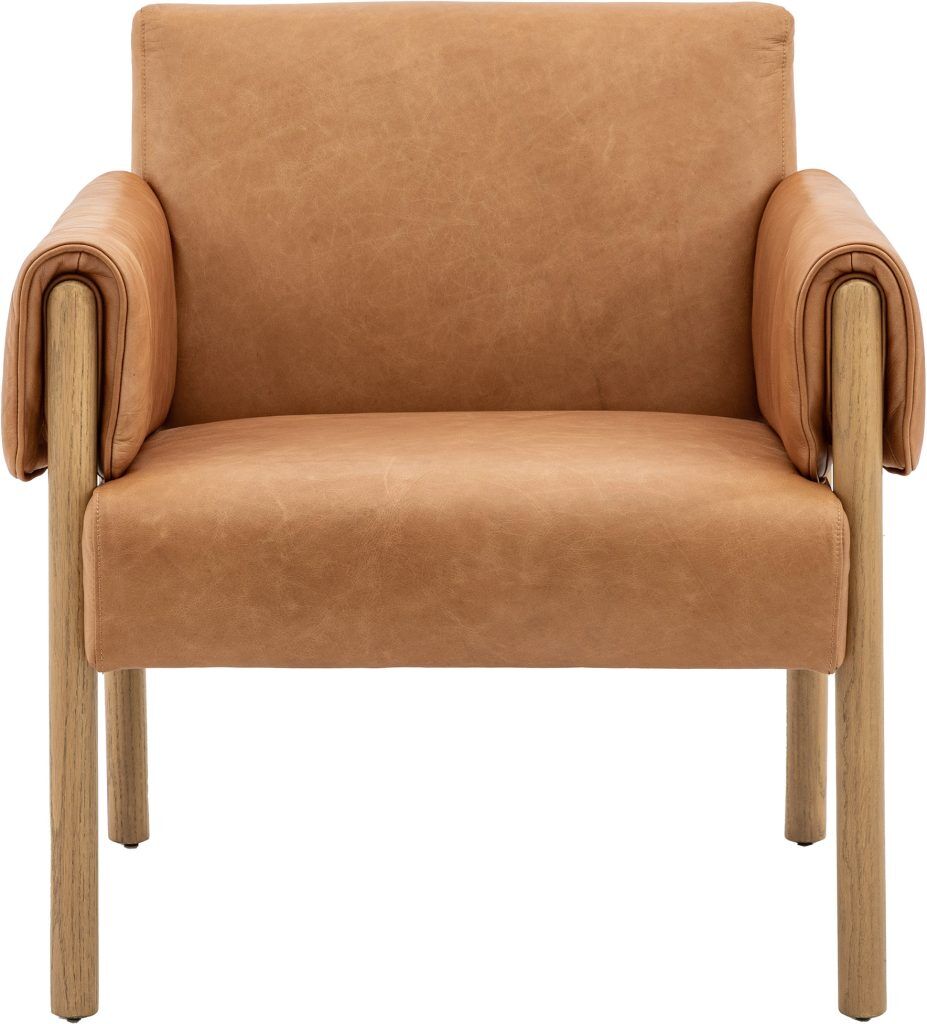 Gallery Direct Stratford Armchair Brown Leather | Shackletons