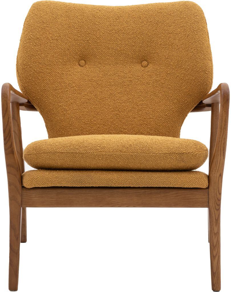 Gallery Direct Jensen Armchair Ochre | Shackletons