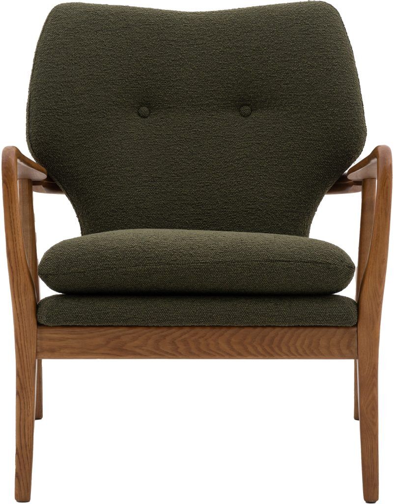 Gallery Direct Jensen Armchair Green | Shackletons