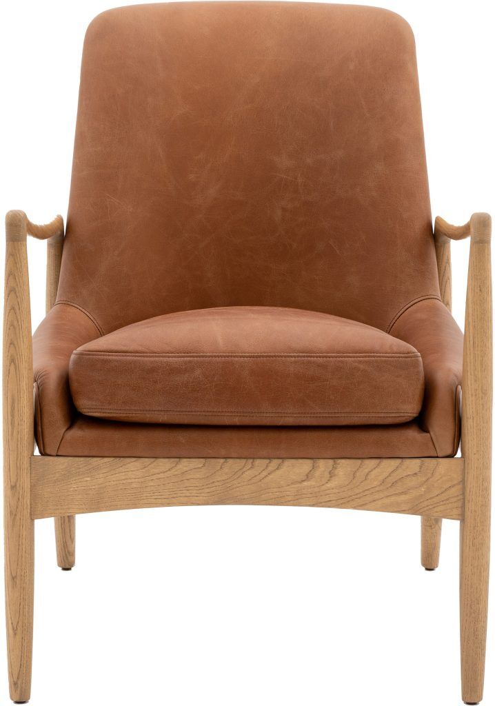 Gallery Direct Carrera Armchair Brown Leather | Shackletons