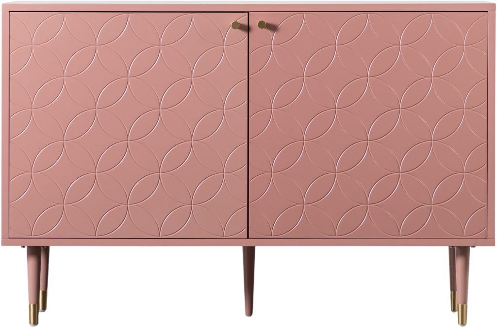 Gallery Direct Holbrook 2 Door Cabinet Pink | Shackletons