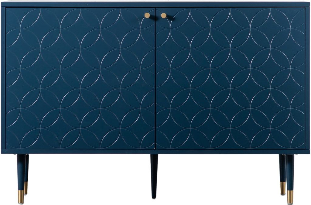 Gallery Direct Holbrook 2 Door Cabinet Blue | Shackletons