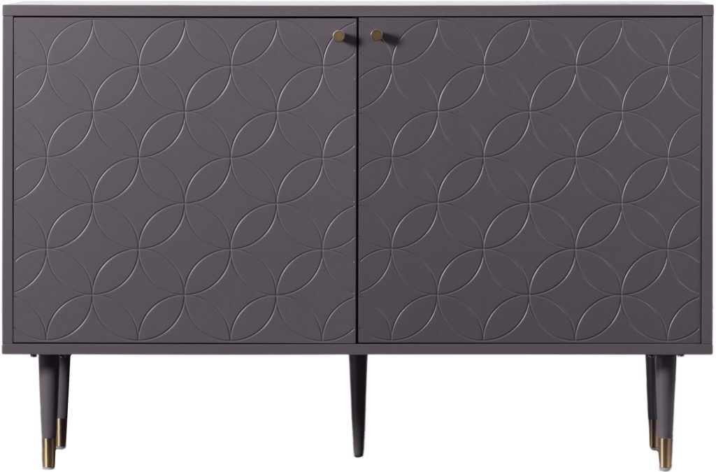 Gallery Direct Holbrook 2 Door Cabinet Grey | Shackletons