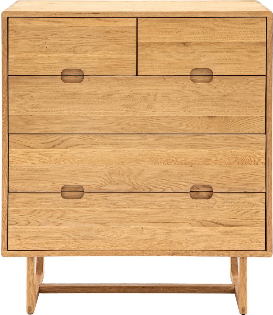 Gallery Direct Craft 5 Drawer Chest Natural | Shackletons