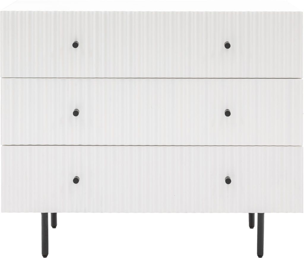 Gallery Direct Buckhurst 3 Drawer Chest White | Shackletons