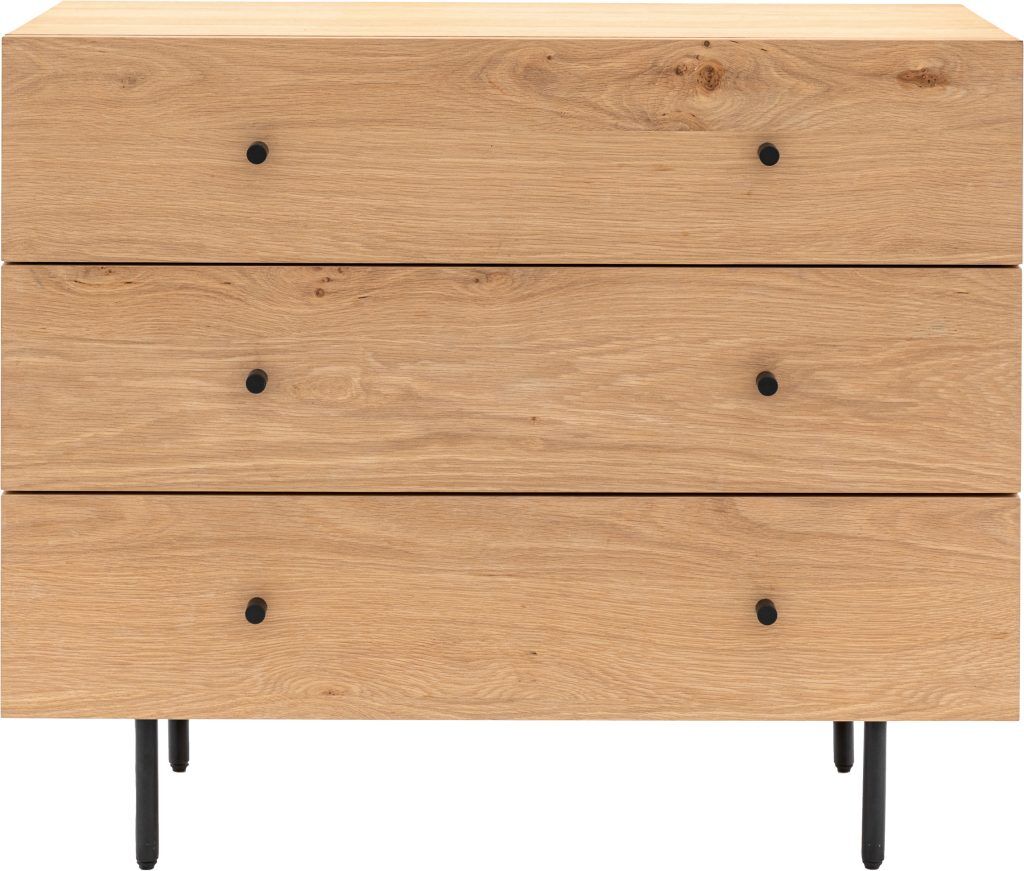 Gallery Direct Ashdown 3 Drawer Chest Natural | Shackletons