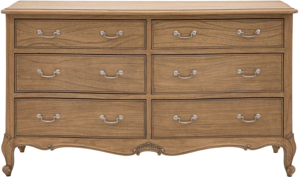 Gallery Direct Chic 6 Drawer Chest Weathered | Shackletons