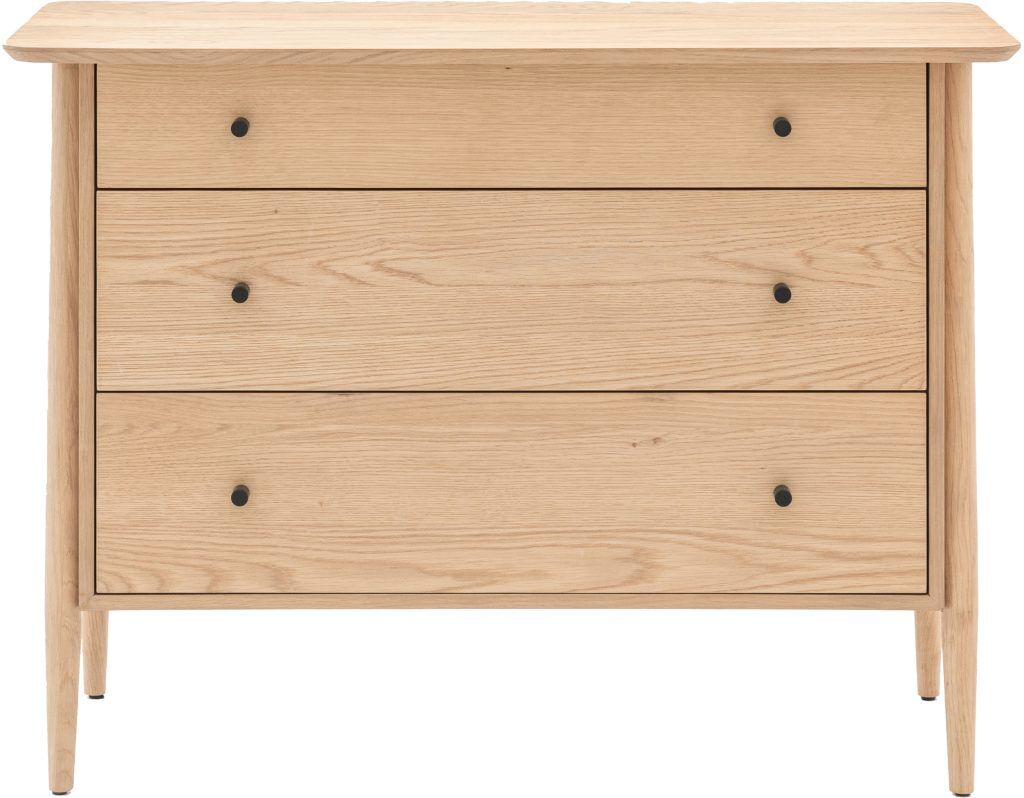 Gallery Direct Hatfield 3 Drawer Chest Natural | Shackletons