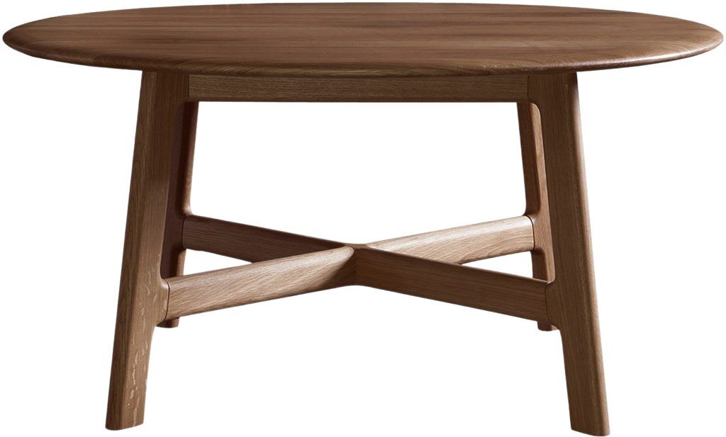 Gallery Direct Madrid Round Coffee Table Walnut | Shackletons