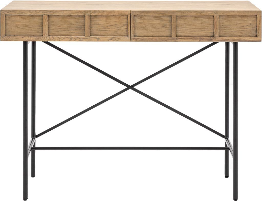 Gallery Direct Panelled 2 Drawer Console | Shackletons
