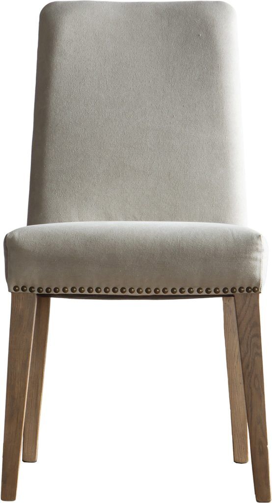 Gallery Direct Rex Dining Chair Cement Linen Set of 2 | Shackletons