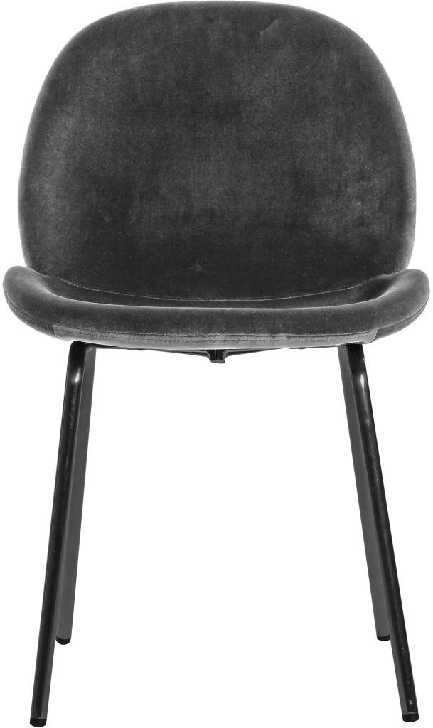 Gallery Direct Flanagan Chair Grey Velvet Set of 2 | Shackletons