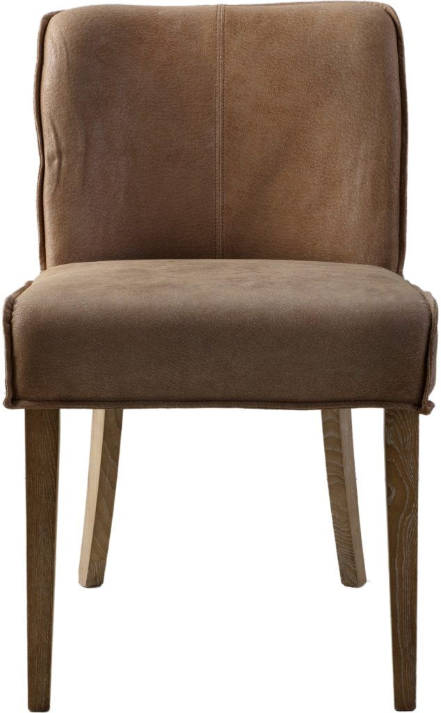Gallery Direct Tarnby Chair Brown Leather Set of 2 | Shackletons