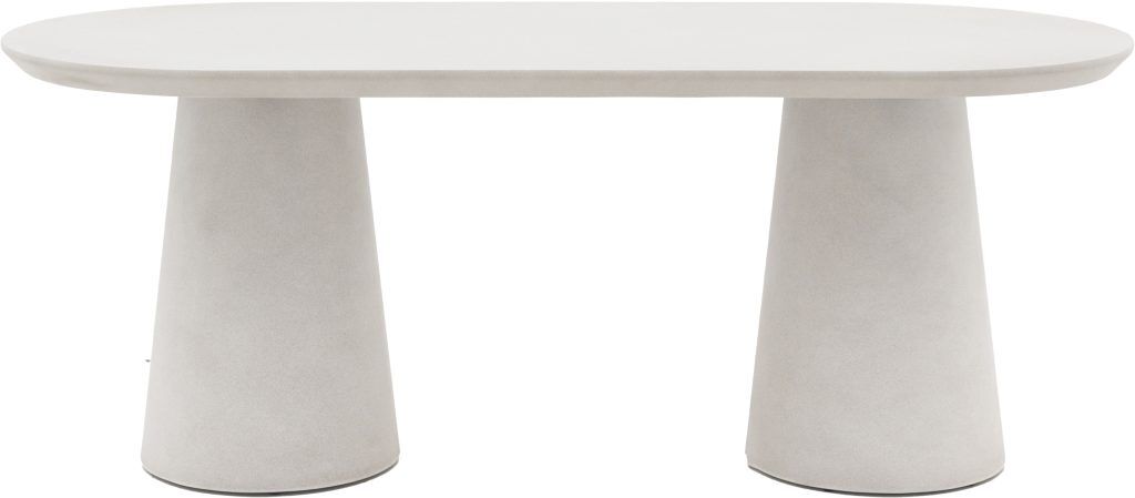 Gallery Direct Pedra Oval Dining Table Linen | Shackletons