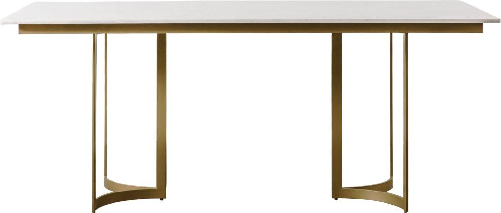 Gallery Direct Everton Dining Table Gold | Shackletons