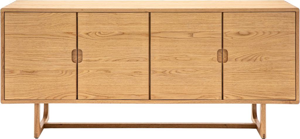 Gallery Direct Craft 4 Door Sideboard Natural | Shackletons