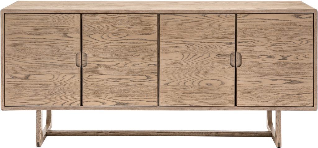 Gallery Direct Craft 4 Door Sideboard Smoked | Shackletons