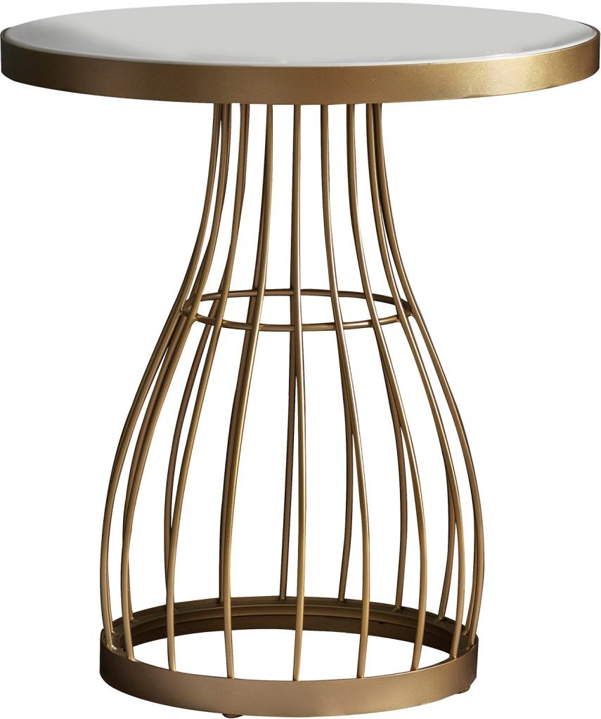 Gallery Direct Southgate Side Table Champagne | Shackletons