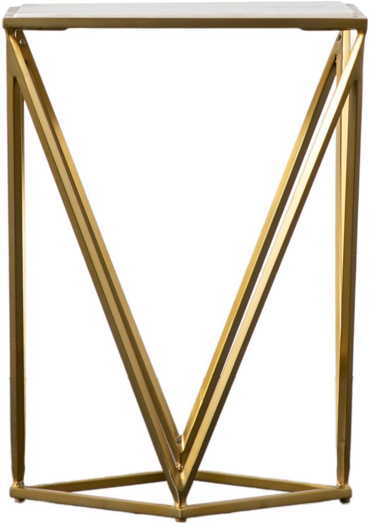 Gallery Direct Helford Side Table Gold | Shackletons