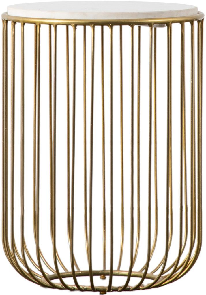 Gallery Direct Riley Side Table Gold | Shackletons