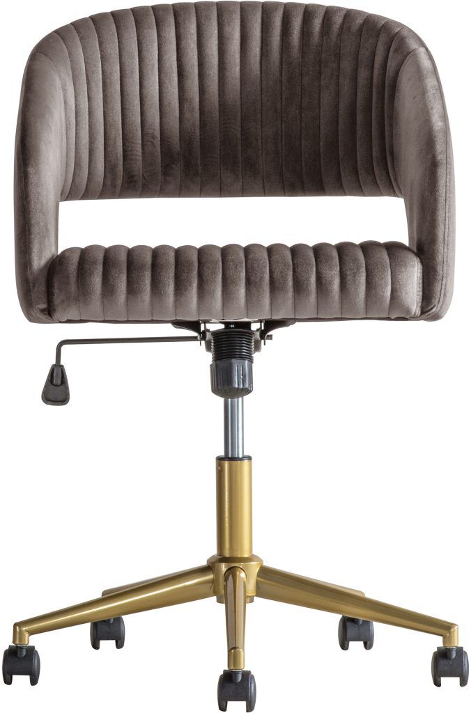 Gallery Direct Murray Swivel Chair Grey Velvet | Shackletons