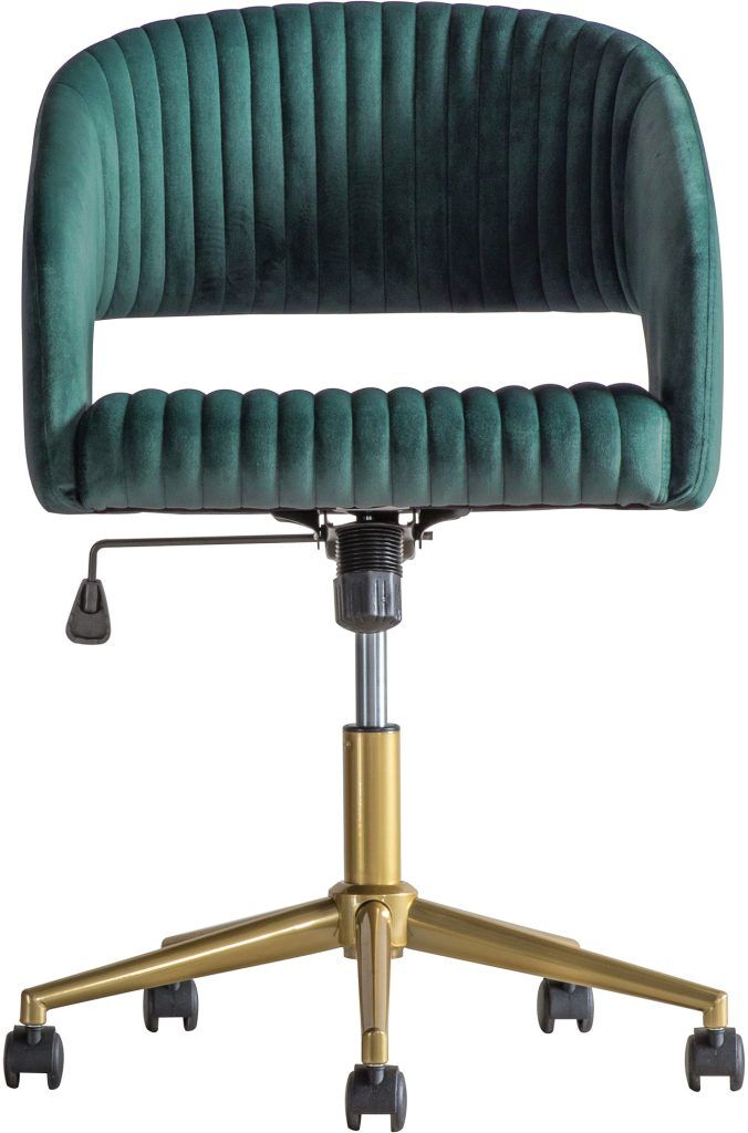 Gallery Direct Murray Swivel Chair Green Velvet | Shackletons