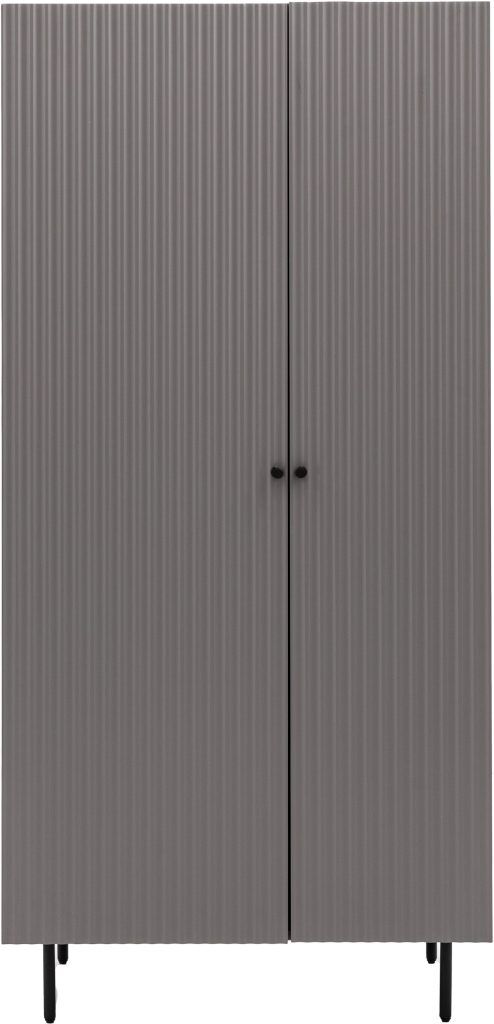 Gallery Direct Buckhurst 2 Door Wardrobe Grey | Shackletons