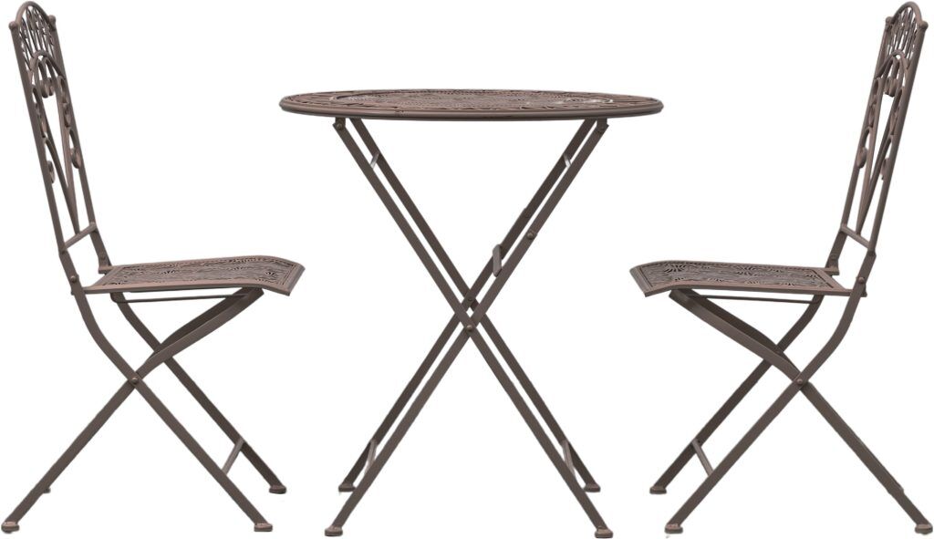 Gallery Garden Brindisi 2 Seater Bistro Set Noir | Shackletons