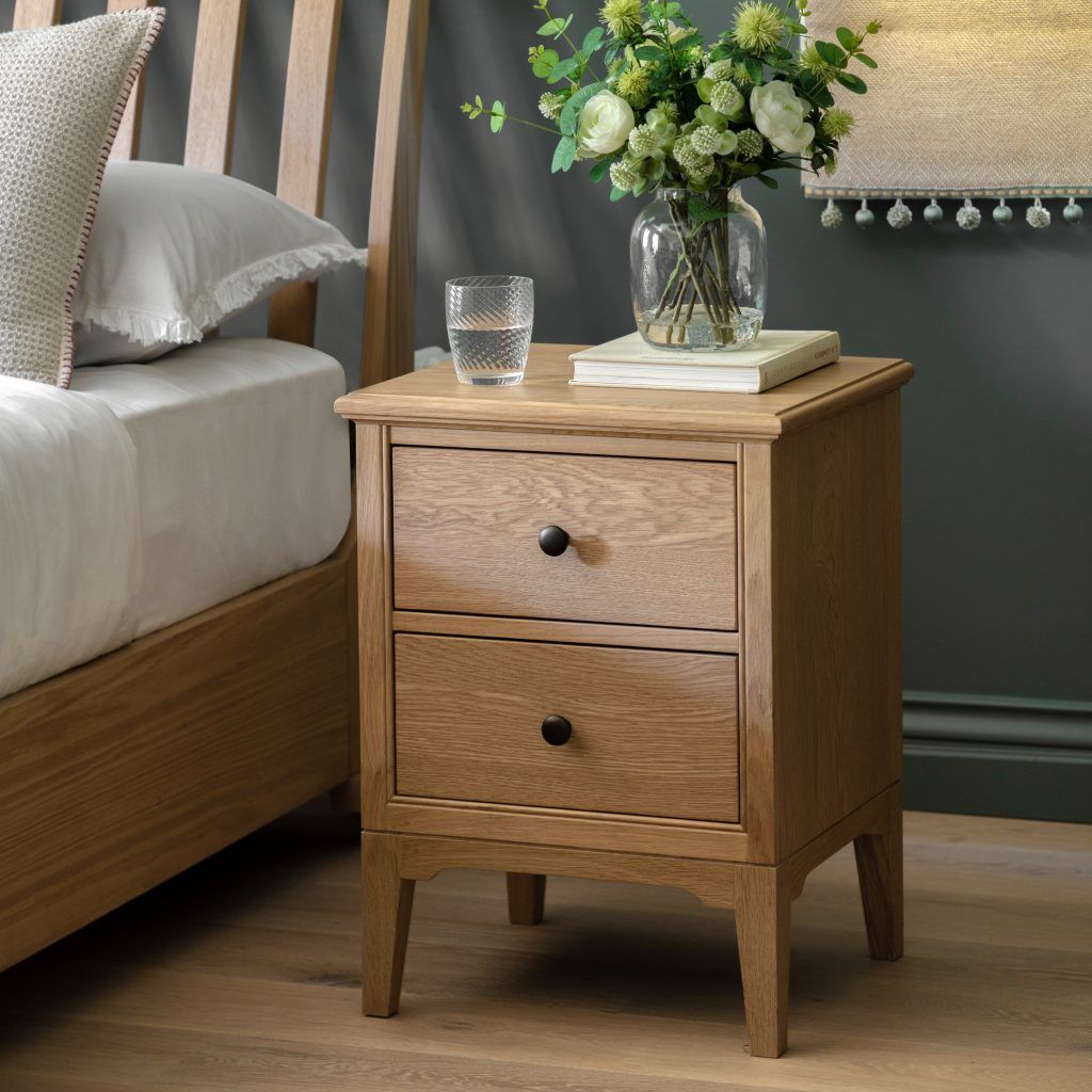 Gallery Direct Malvern 2 Drawer Bedside | Shackletons