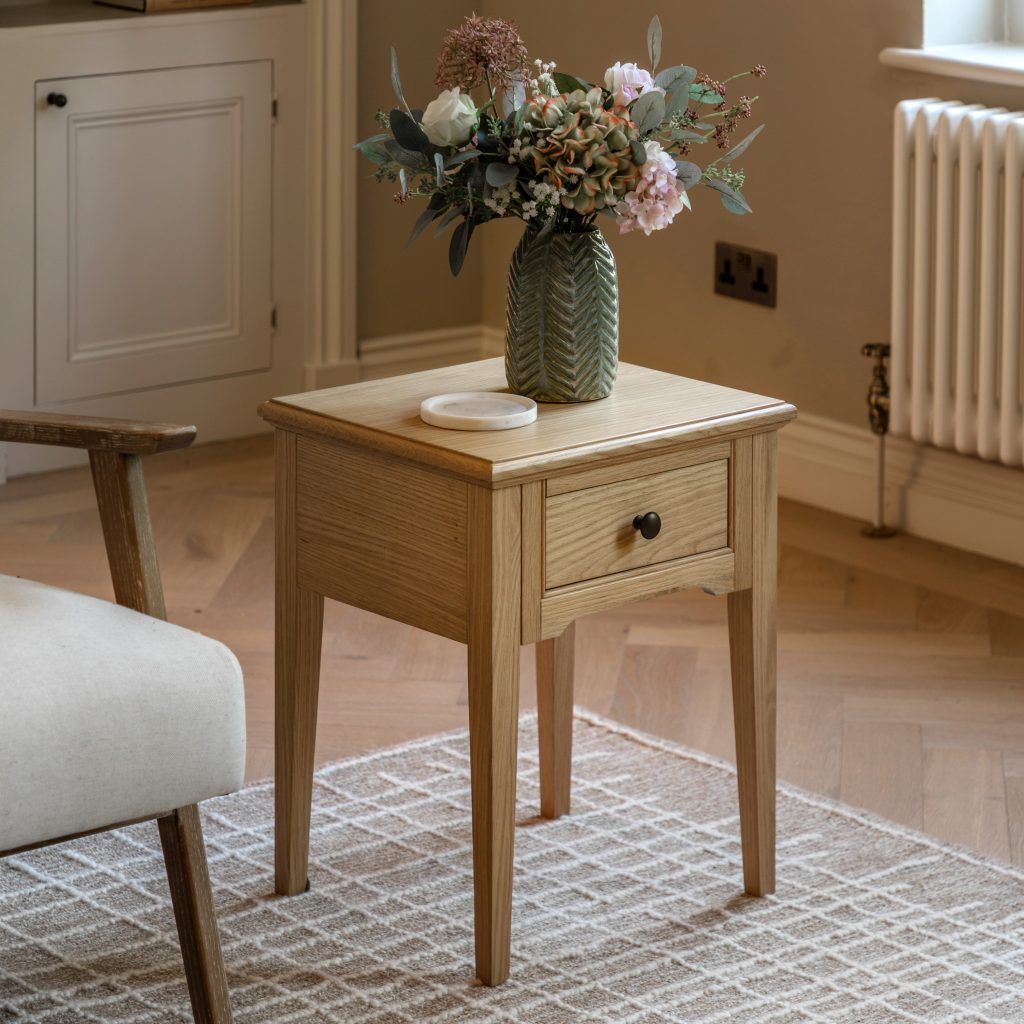 Gallery Direct Malvern 1 Drawer Side Table | Shackletons