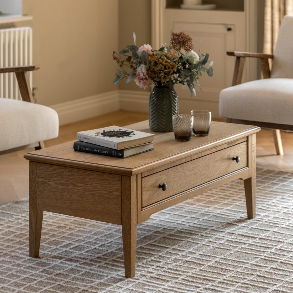 Gallery Direct Malvern 1 Drawer Coffee Table | Shackletons