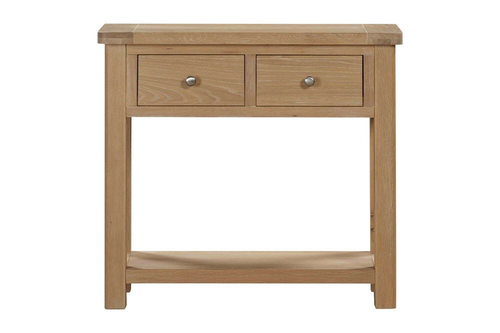 Foxington Console Table with 2 Drawers   Natural Oak | Shackletons