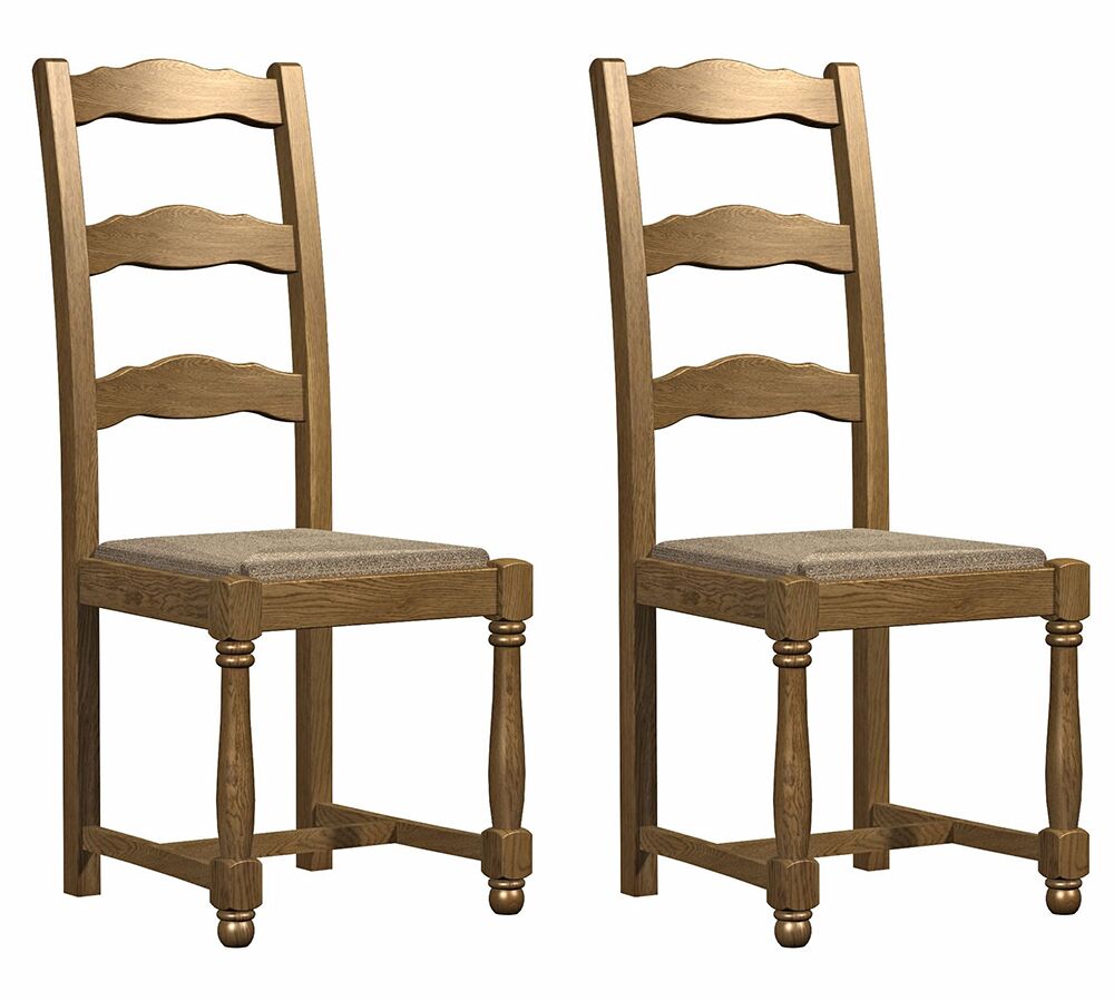 Pair of Carlton Furniture   Copeland Ladder Back Chairs | Shackletons