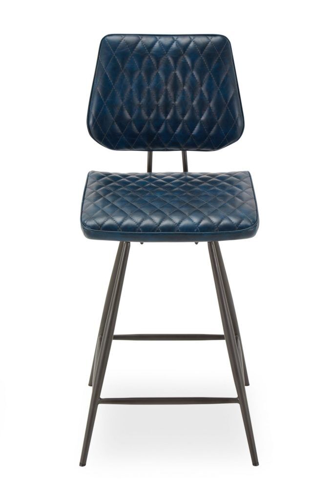 Baker Dalton Bar Chair   Blue | Shackletons
