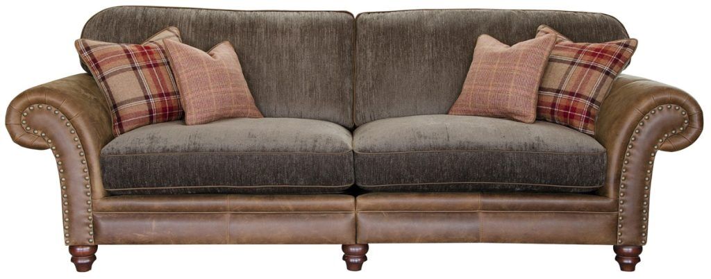 Alexander  James Hudson Standard Back 4 Seater Split Sofa Jin Brown | Shackletons