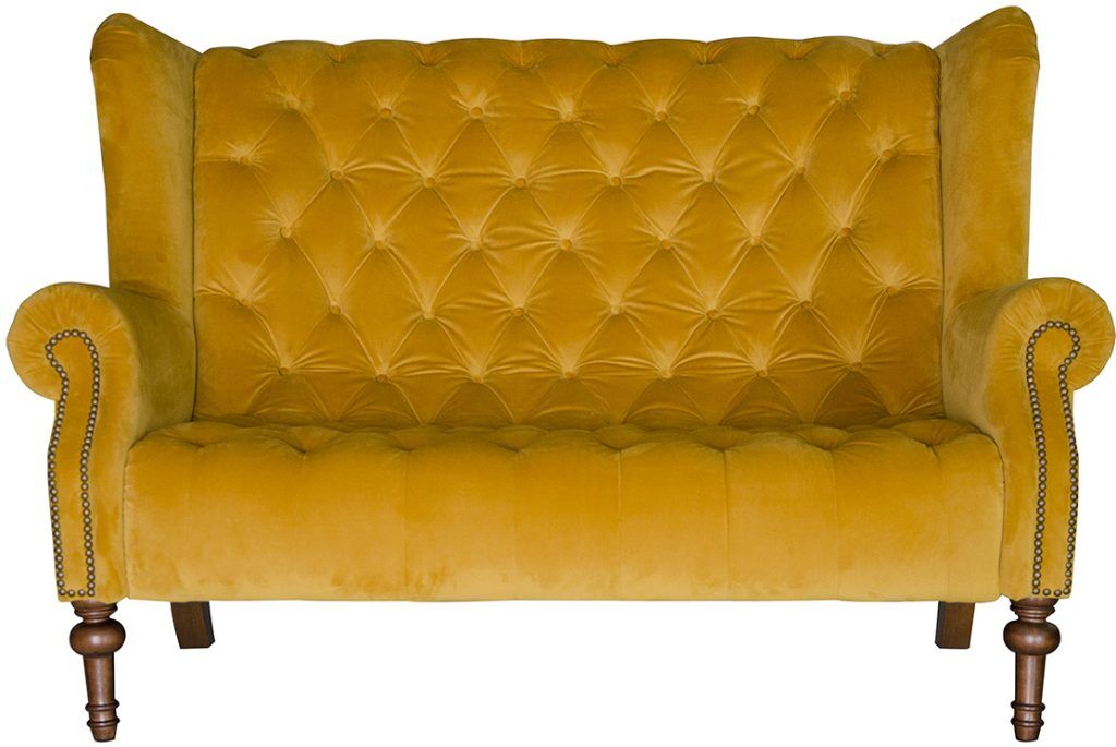 Alexander  James Theo Sofa in Plush Turmeric | Shackletons