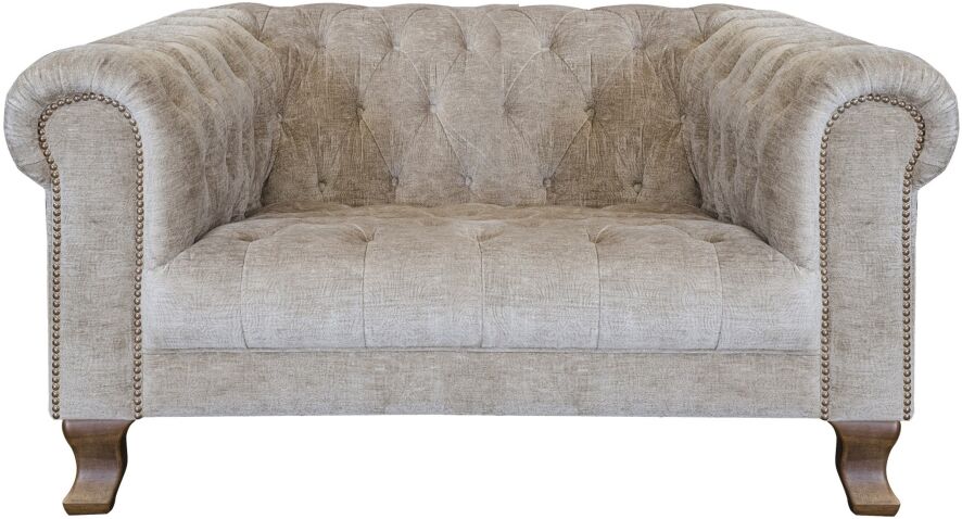 Alexander  James Vivienne Snuggler Deep Depth Chair No Scatters in Dickens Mushroom | Shackletons