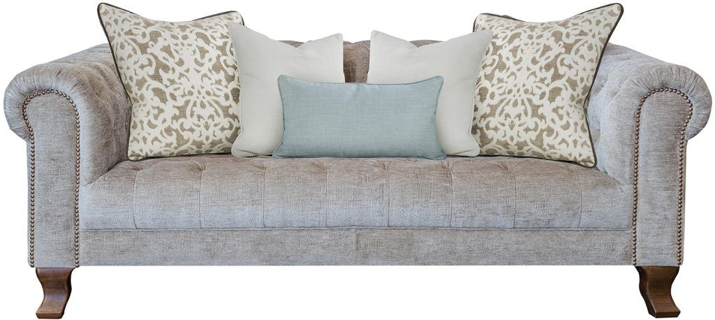 Alexander  James Vivienne Midi Deep Depth Sofa Including Scatters in Dickens Mushroom | Shackletons