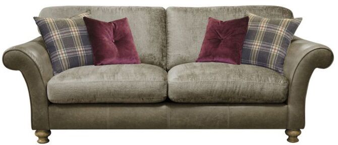 Alexander  James Blake 4 Seater Standard Back Sofa in Satchel Biscotti | Shackletons