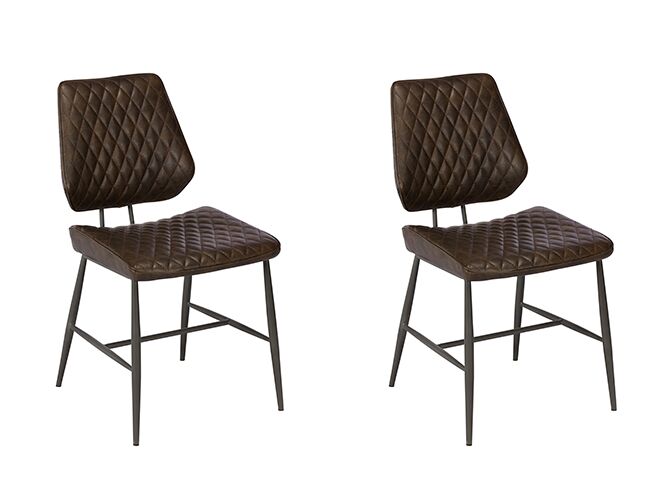 Pair of Baker Dalton Dining Chairs   Dark Brown | Shackletons