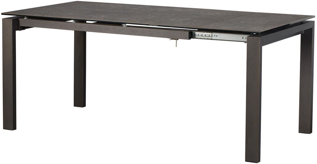 Baker Panama 140cm   180cm Extending Table Dark Grey | Shackletons
