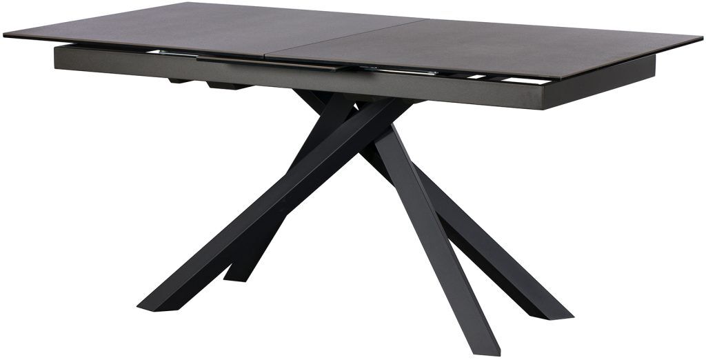 Baker Panama 160cm   200cm Extending Table Dark Grey | Shackletons