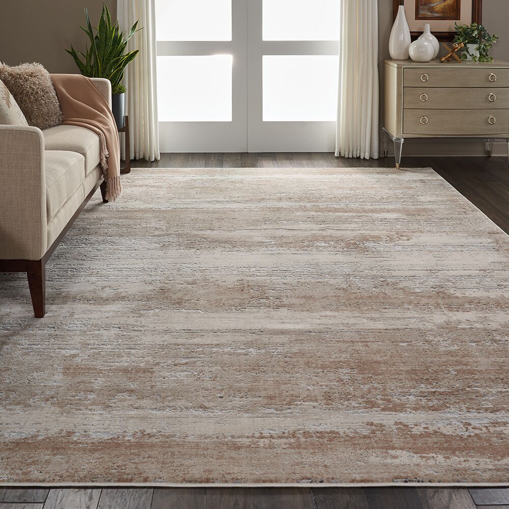 Nourison Rugs   Rustic Textures Rectanglular RUS03 Rug in Beige   32m x 24m | Shackletons