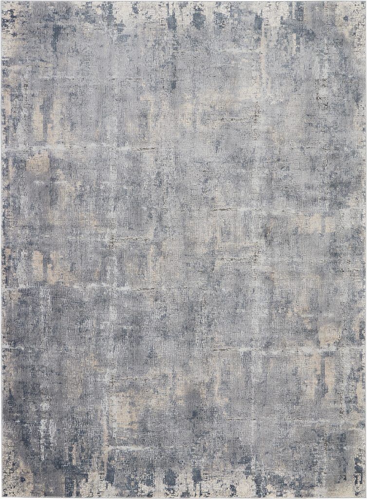 Nourison Rugs   Rustic Textures Rectanglular RUS06 Rug in Grey  Beige   32m x 24m | Shackletons