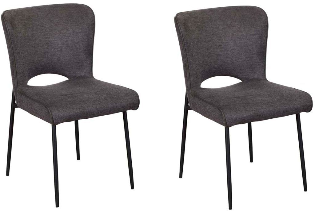 Pair of Baker Maya Dining Chairs   Dark Grey | Shackletons