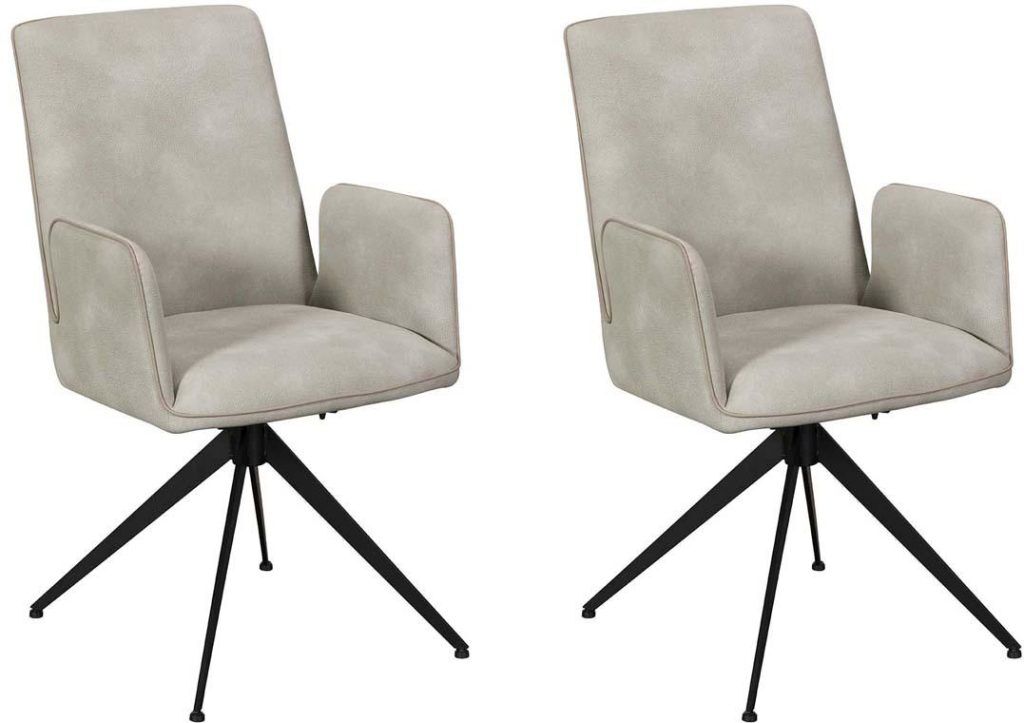 Pair of Baker Rebecca Dining Armchairs   Misty | Shackletons