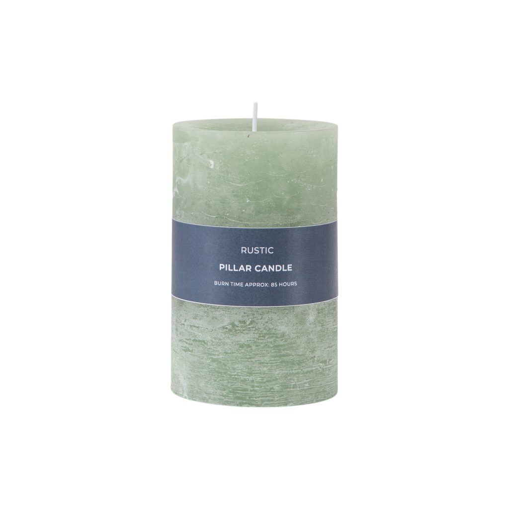 Gallery Direct Pillar Candle Rustic Sage | Shackletons